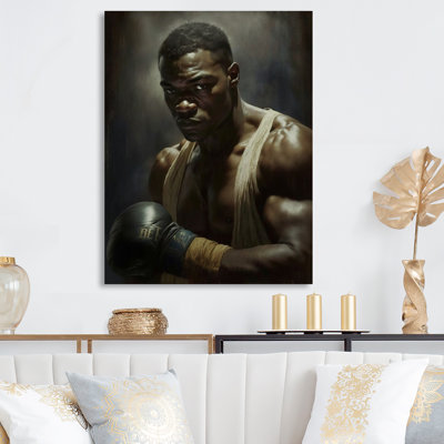 «Wrestling Man», reproduction sur toile