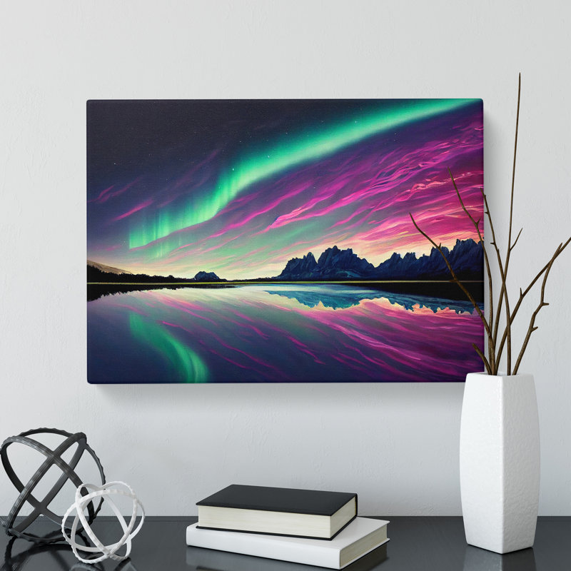 Exceptional Northern Lights - Wrapped Canvas