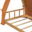 Lit simple avec tente et lit clair brun-415607017