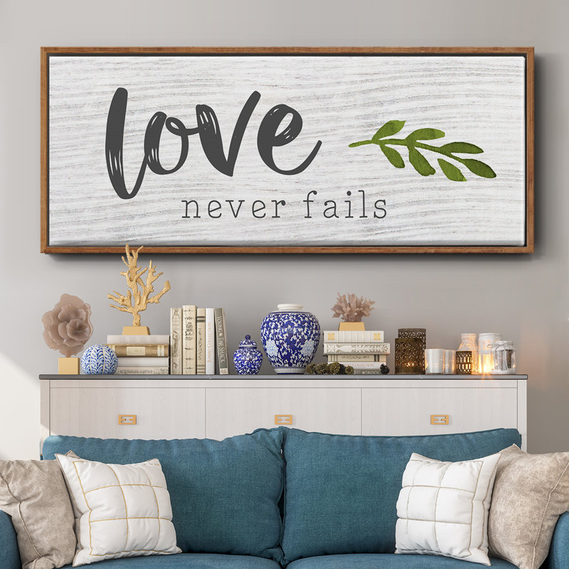 Love Love Fails - Toile encadrée, H 8 po x l 20 po