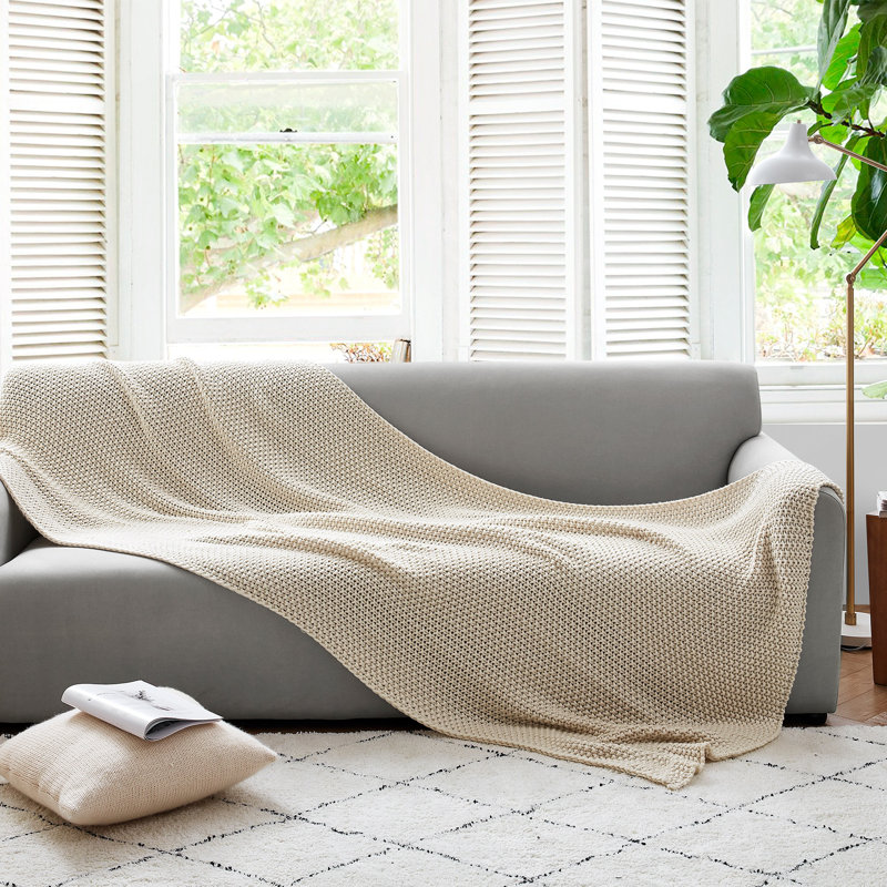  Très grand jeté Cozy Potato Waffled, Beige
