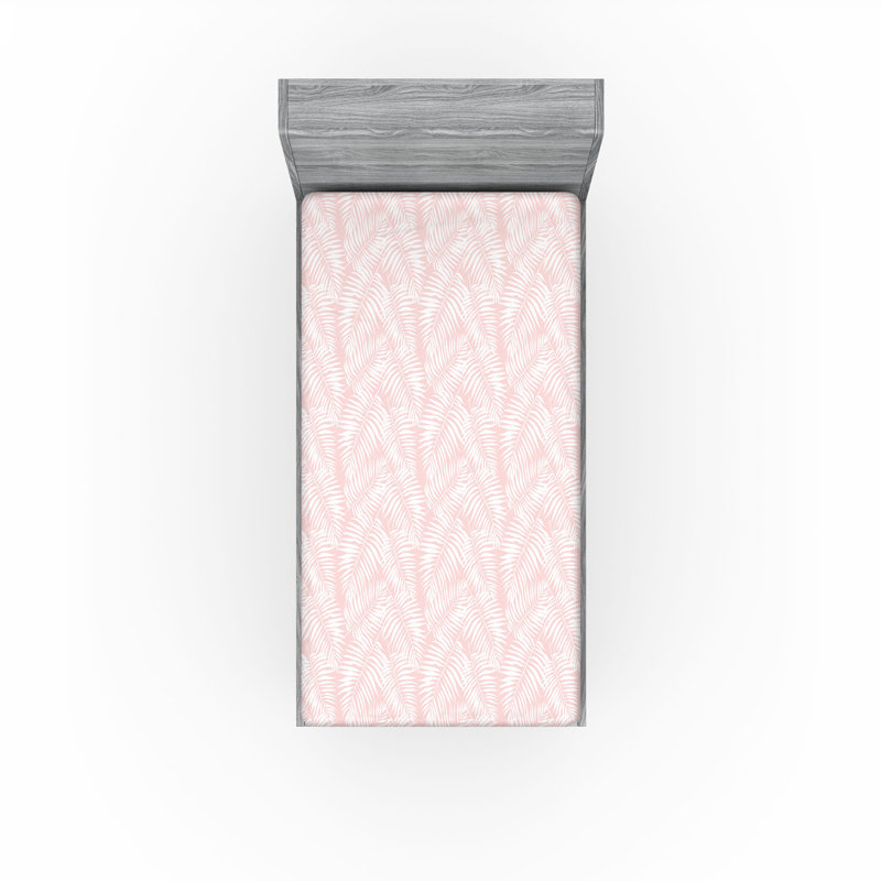 Microfiber Fitted Sheet, Twin XL Fitted Sheet, Rose/White Floral