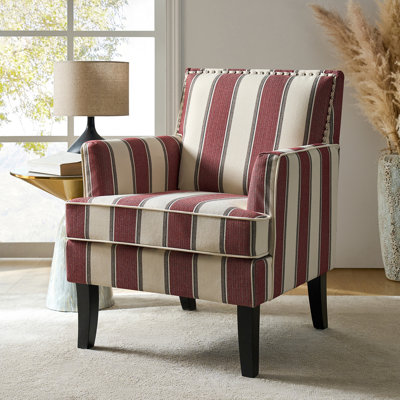 Fionc Lathan 70cm W Framhouse Armchair with Nail Head Trim