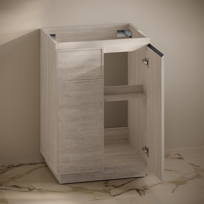 St. Tropez 24" White Oak Freestanding Bathroom Vanity Cabinet