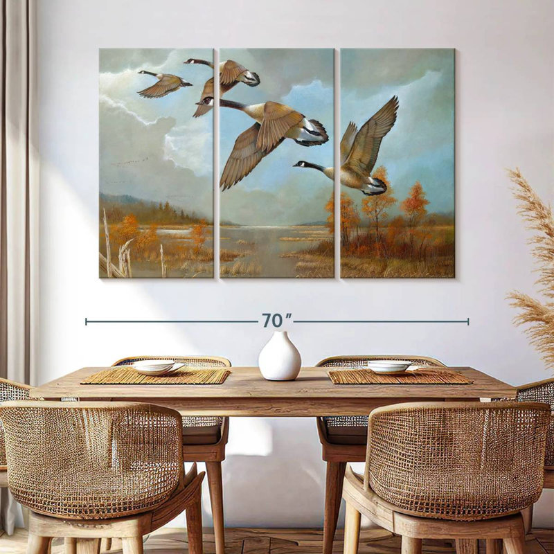 Brampt Canadian Geese, 42" H x 65" W