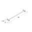 Smith 1 Wall Mounted Towel Bar-27809216