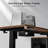 Berat L-shaped Executive Standing Desk With Reversible File Cabinet-163094129