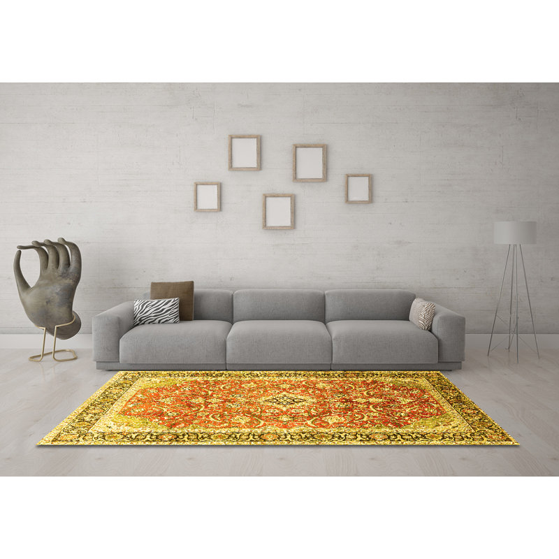 Anatasia Washable Oriental Indoor Rug, Round 6'