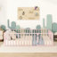 Structure de lit robuste en métal avec clôture et porte, polyvalente et durable pour les chambres modernes-1770603282-1770603283