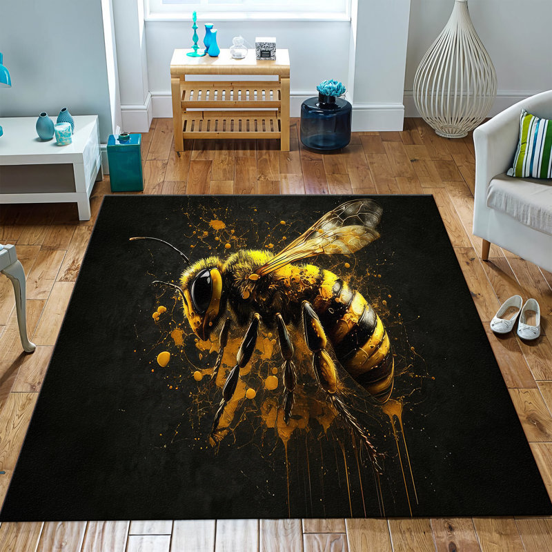 Chic Non-Woven Soft Type Printed Rug with Intricate Floral and Geometric Patterns for a Stylish and Cozy Home Interior