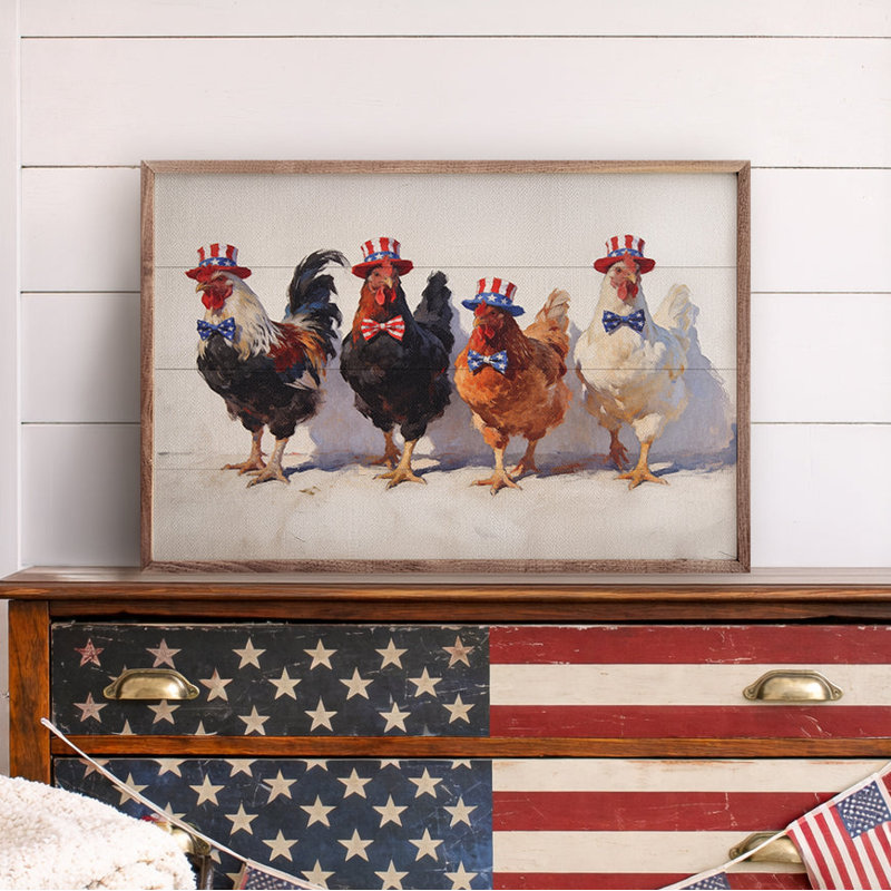 Freedom Flock, 10" H x 16" W