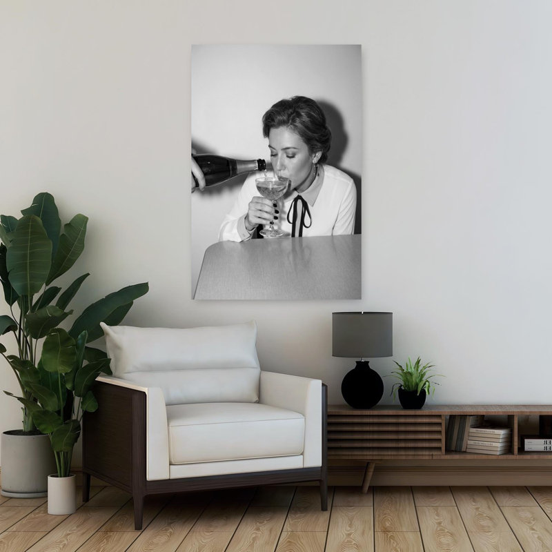Keep Keeping, art mural contemporain, H 36 po x l 24 po, Blanc