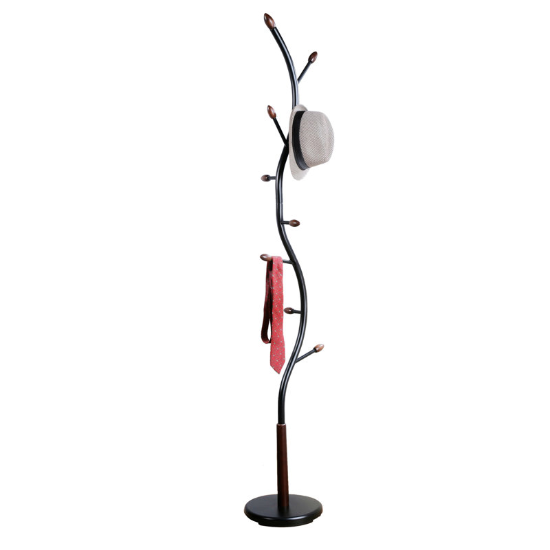 Sebuhi Hall Tree 11'' Wide,Standing Coat Rack, Black