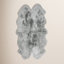 Knightdale Quiet Gray Sheepskin Rug