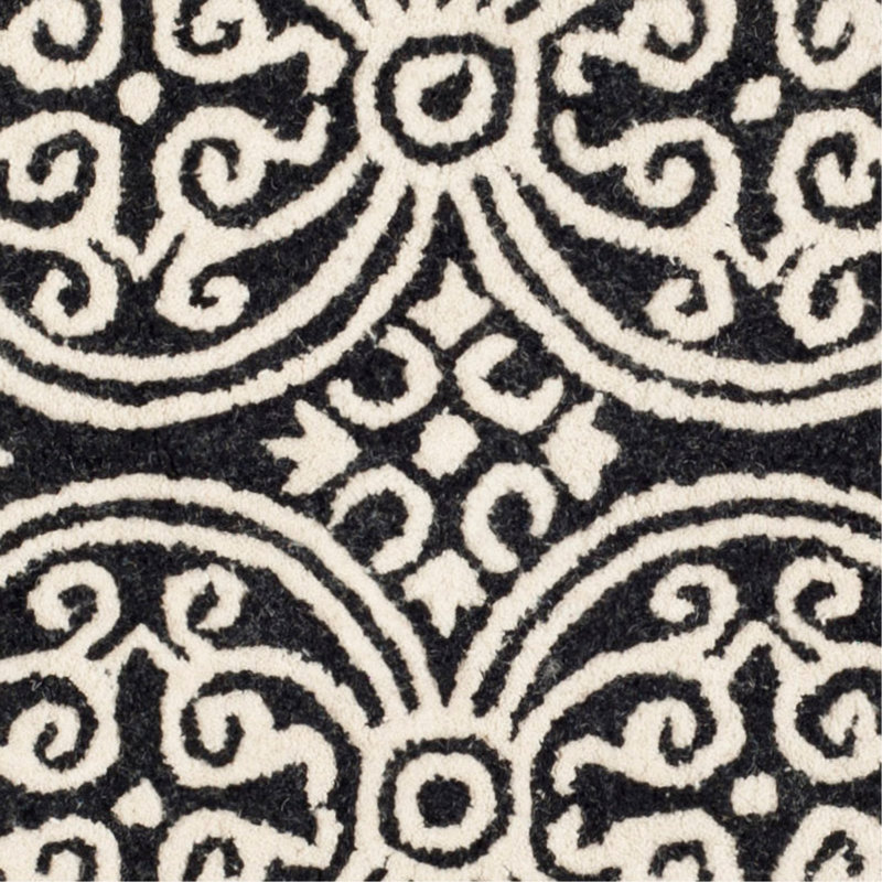 Cambridge Hand Tufted Wool Geometric Rug, Round 8'