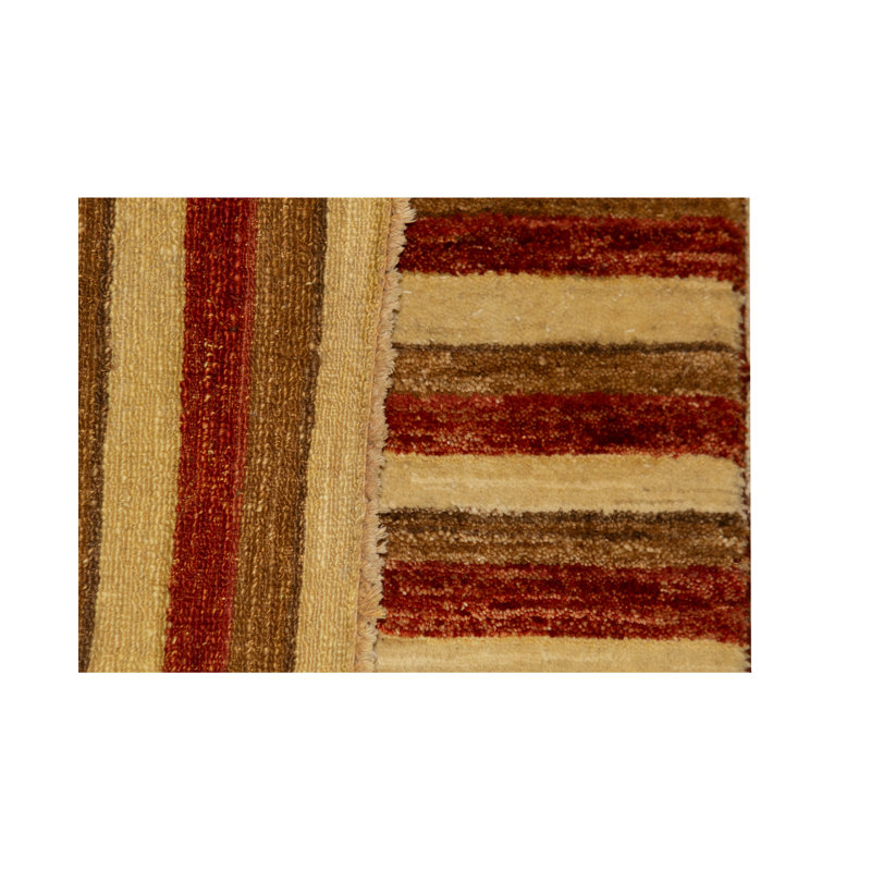Wool Striped Area Rug