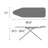 Brabantia Size B Medium Ironing Board with Solid Steam Unit Holder-91528075