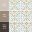 Carreau de céramique à motif pour mur et plancher 4 po x 4 po Revival
