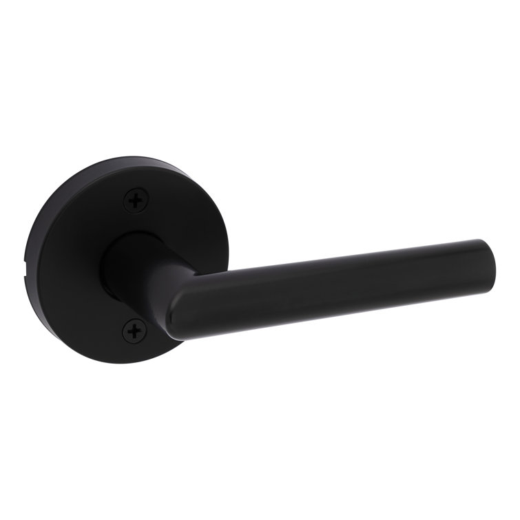 Milan Round Rose Dummy Lever In Matte Black
