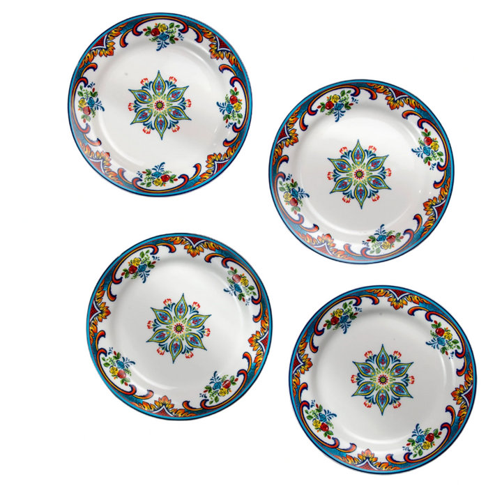  Ensemble de 4 assiettes à hors-d'œuvre en grès de 7,25 po Zanzibar