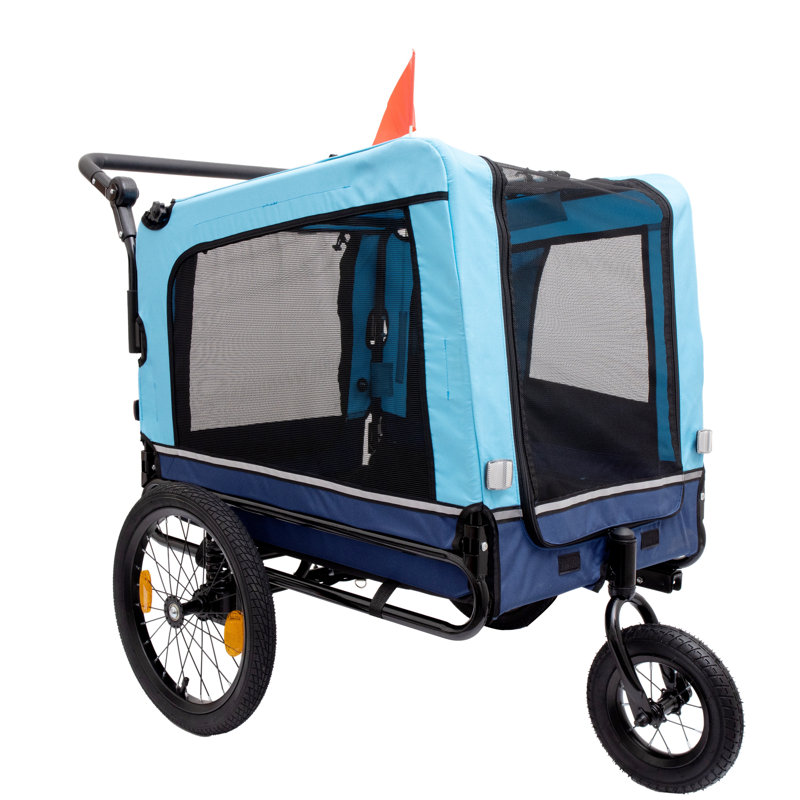 Remorque porte-vélo pliable pour l'extérieur, Bleu