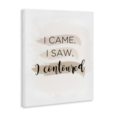 Came Saw Contoured Canvas Wall Art by Anna Quach