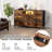 8-Drawer Fabric Dresser TV Stand with RGB LED & Power Outlet, Wood-Top Storage Console for 55" TV-882101077
