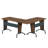 Buettner L-Shaped Metal Base Computer Desk