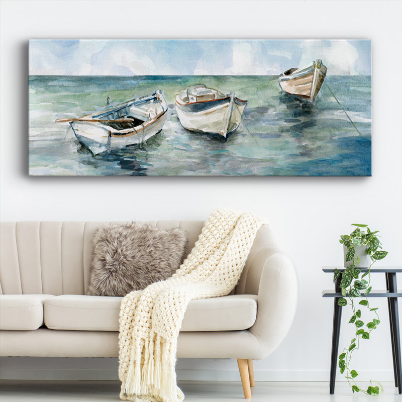 Attrapé à marée basse II, H 12 po x l 30 po x P 1,5 po