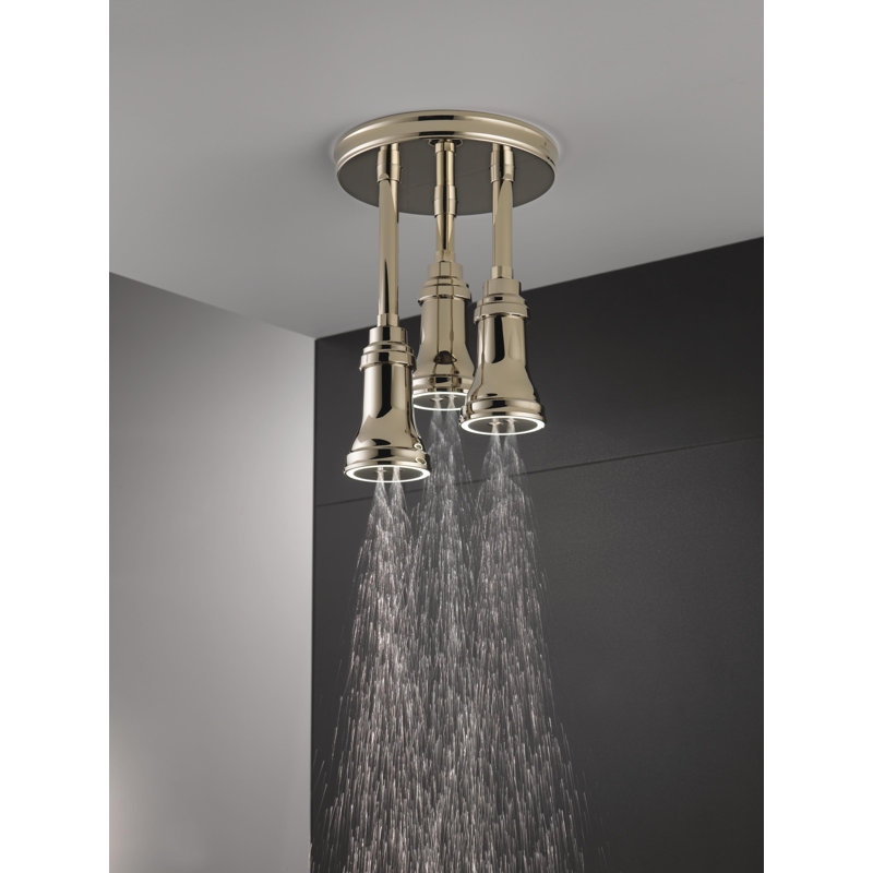 Pendant Full Rain Shower Head H2Okinetic®, Polished Nickel