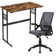 Home Office Desk and Chair Set Computer Desk and Ergonomic Mesh Office Chair Set