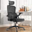 Chaise de bureau ergonomique robuste, chaise d'ordinateur à haut dossier avec appui-tête et accoudoirs pivotants 3D réglables pour un soutien lombaire réglable jusqu'à 350 lb-1237796681-1237796684