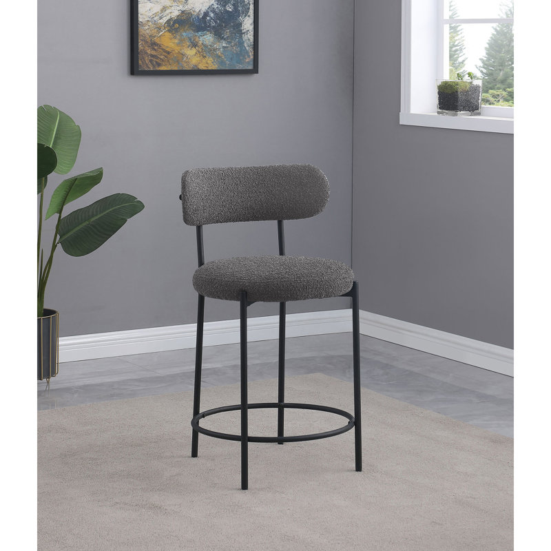 Chaise de comptoir rembourrée Concord Boucle (sans la table), Tabouret de comptoir (siège d'une hauteur de 25 p