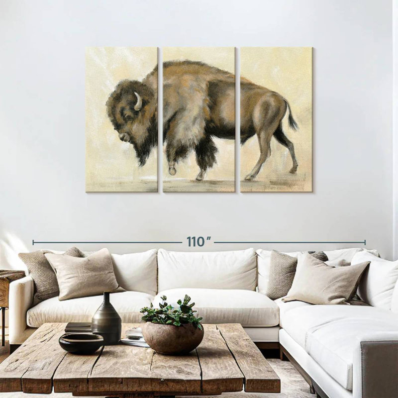 Brampt Bronze Buffalo, 48" H x 74" W