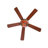 52'' Nevels 5 - Blade Magna Carta Ceiling Fan with Stained Glass Shade-47443823-30279497