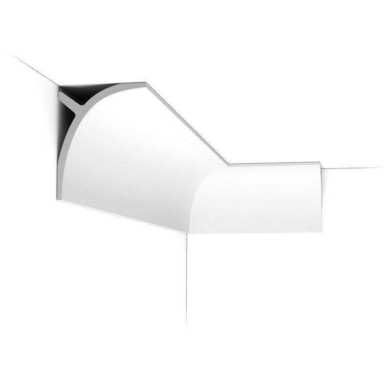 5-1/2 in x 4-3/8 in x 78-3/4 in Primed White Plain Polyurethane Crown Moulding