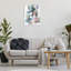 Giclée encadrée de formes pastel entrelacées, design par Coco Good-604821406-604821405