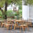 Seras 6 - Person Teak Wood Patio Dining Set with Rectangular Table