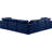 Itala Velvet L-Shaped Sectional Reversible-94482452