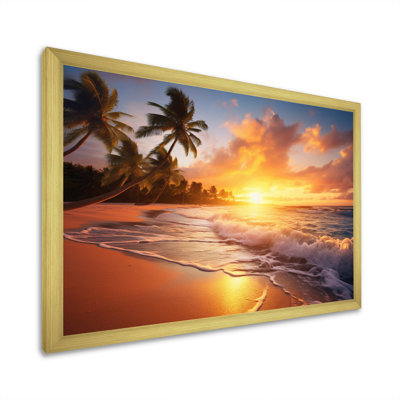 Beach Photo Sunset Serenade XV, reproduction d'art sur toile
