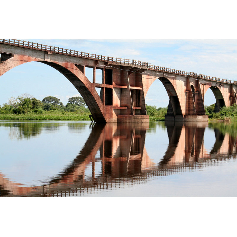 Vieux pont - photographie sur toile tendue, L 12 po x H 8 po
