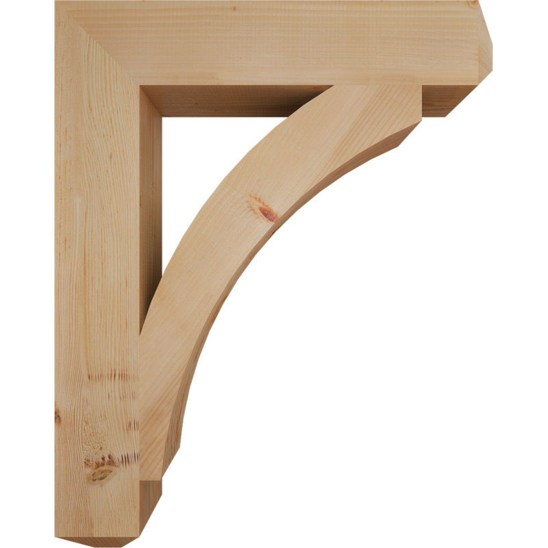 Thorton Craftsman Bracket, Douglas Fir (Smooth), 40" H x 6" W x 32" D