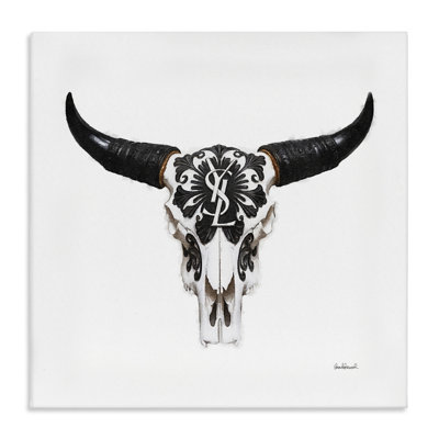 Chic Brand Cattle Skull Canvas Wall Art by Amanda Greenwood bp-923_CN
