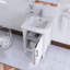 Meuble-lavabo simple autoportant 24 po avec plateau intégré en céramique blanche 24 po-2037601482