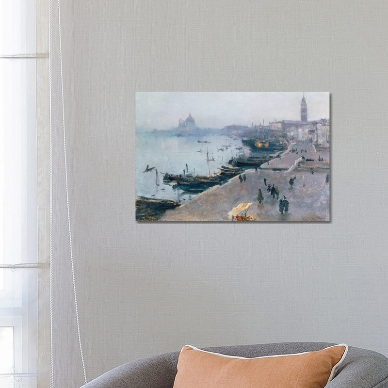 Venice In Grey Weather by John Singer Sargent - Wrapped Canvas Gallery-Wrapped Canvas Giclée