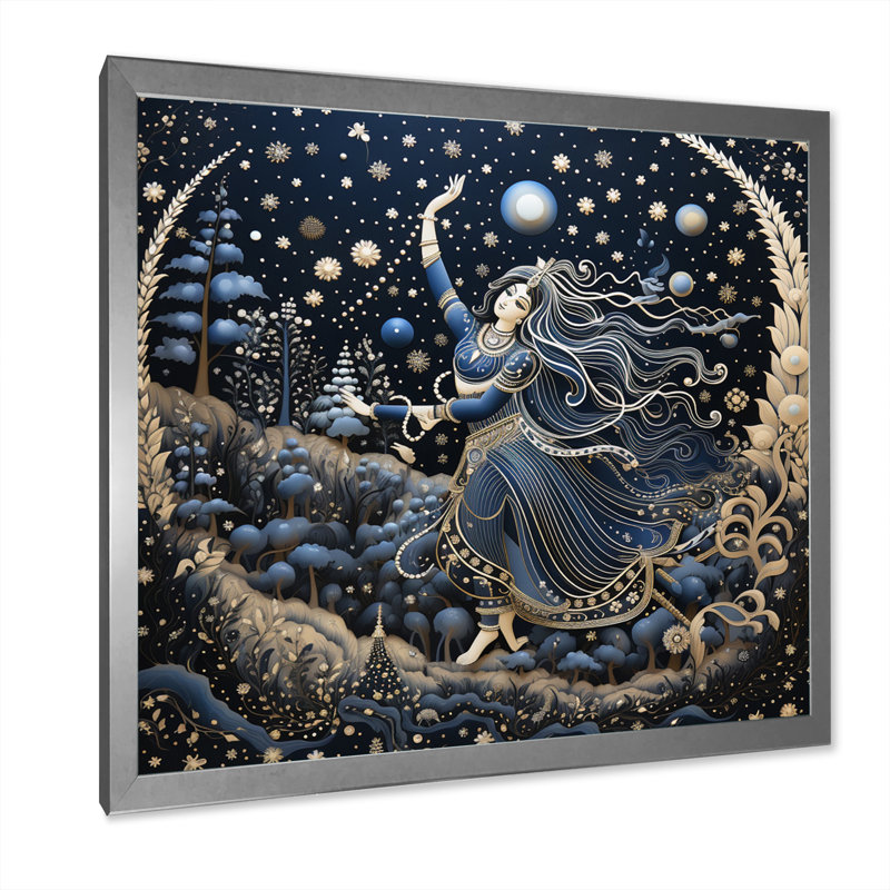 Hinduisim Cosmic Dance I - impression, Cadre photo argenté, H 30 po x l 30 po x P 1 po