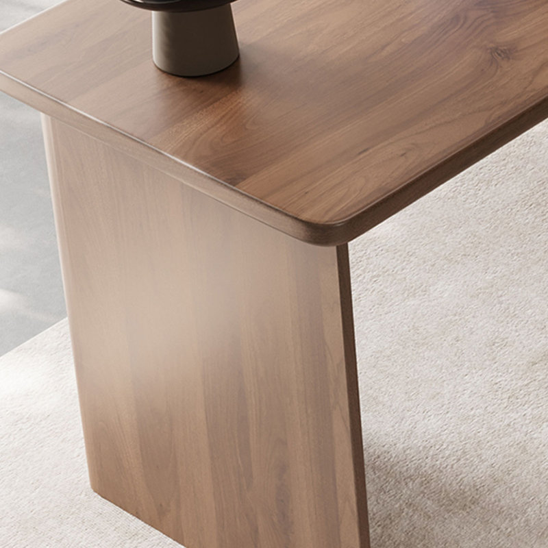 Bureau large avec 3 tiroirs en cuir, H 29,52 po x l 55,11 po x P 27,55 po