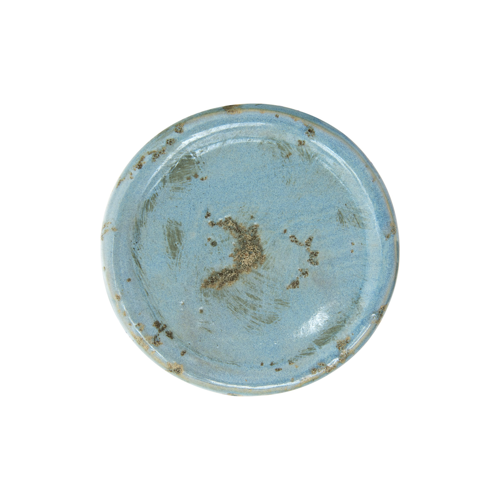 Waikiki Candlestick Holder, 6.5" H x 5.5" W x 5.5" D, Blue