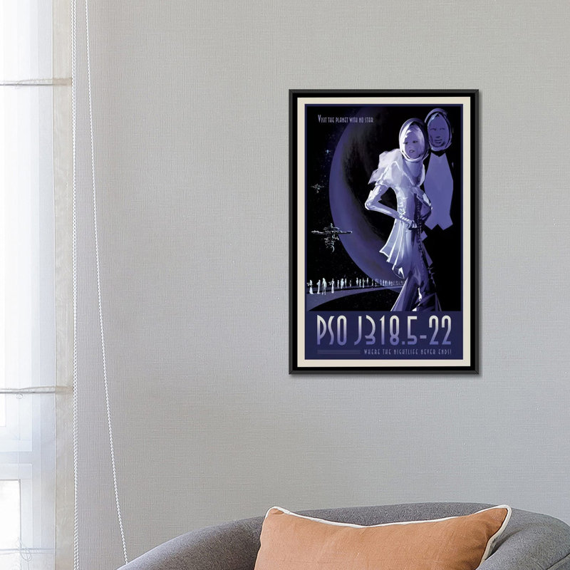 «Visions of the Futur Series: PSO J318.5-22», impression sur toile, H 26 po x l 18 po x P 1,5 po, Toile avec cadre noir