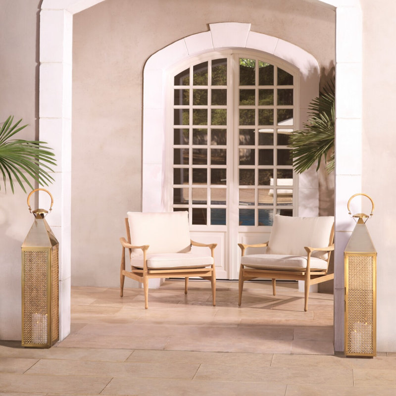 Manzo Outdoor Teak Lounge Chair